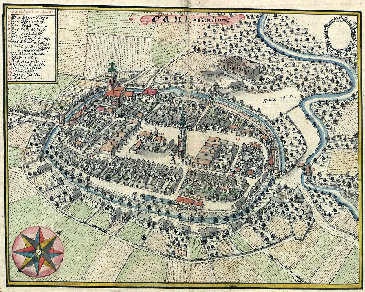 Katy Wrocławskie şehri by Friedrich Bernhard Werner