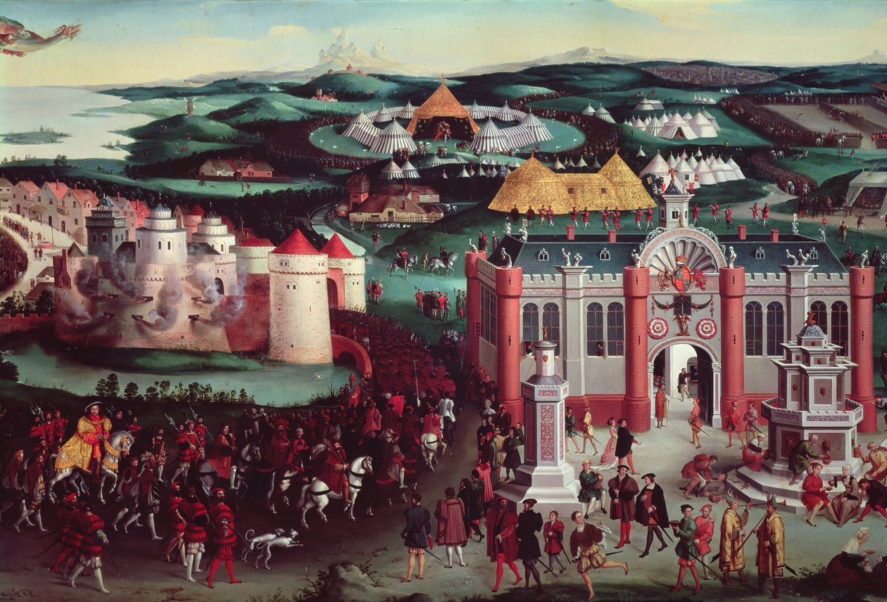 Field of the Cloth of Gold, 7th June 1520 (central detail)  by Friedrich Bouterwek