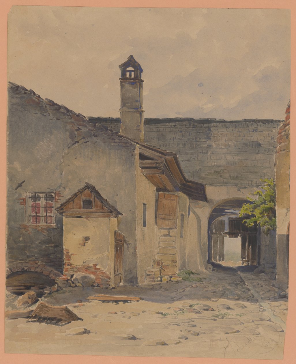 eski avlu by Friedrich Carl von Scheidlin