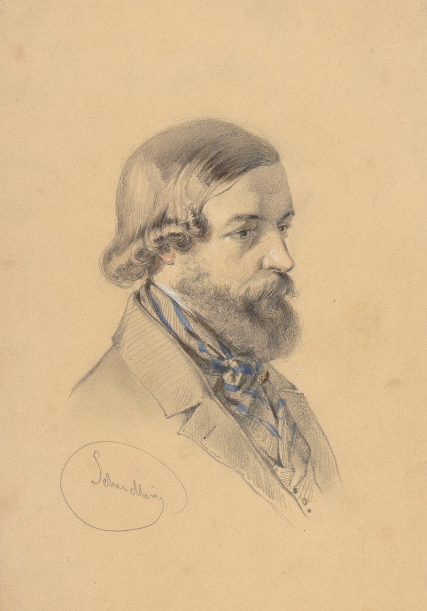 Sakallı Bir Adamın Çalışması by Friedrich Carl von Scheidlin