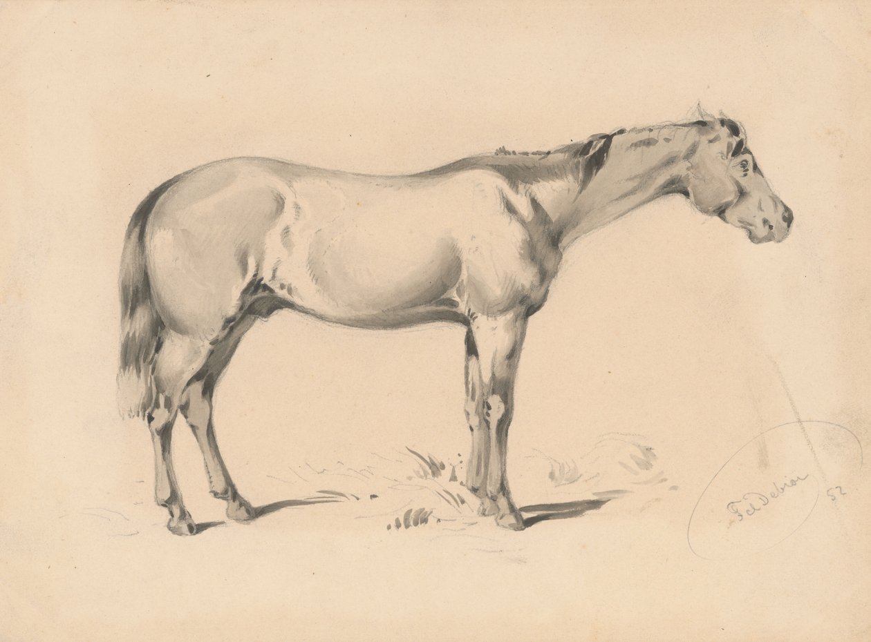 Bir Atın Çalışması I by Friedrich Carl von Scheidlin