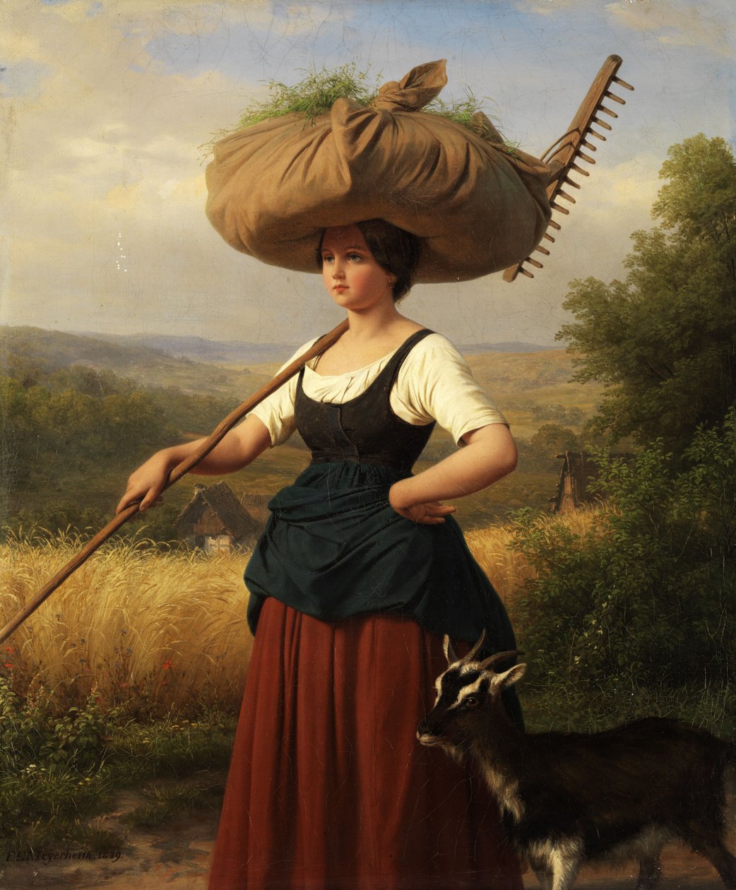 tarladan eve gelmek by Friedrich Eduard Meyerheim