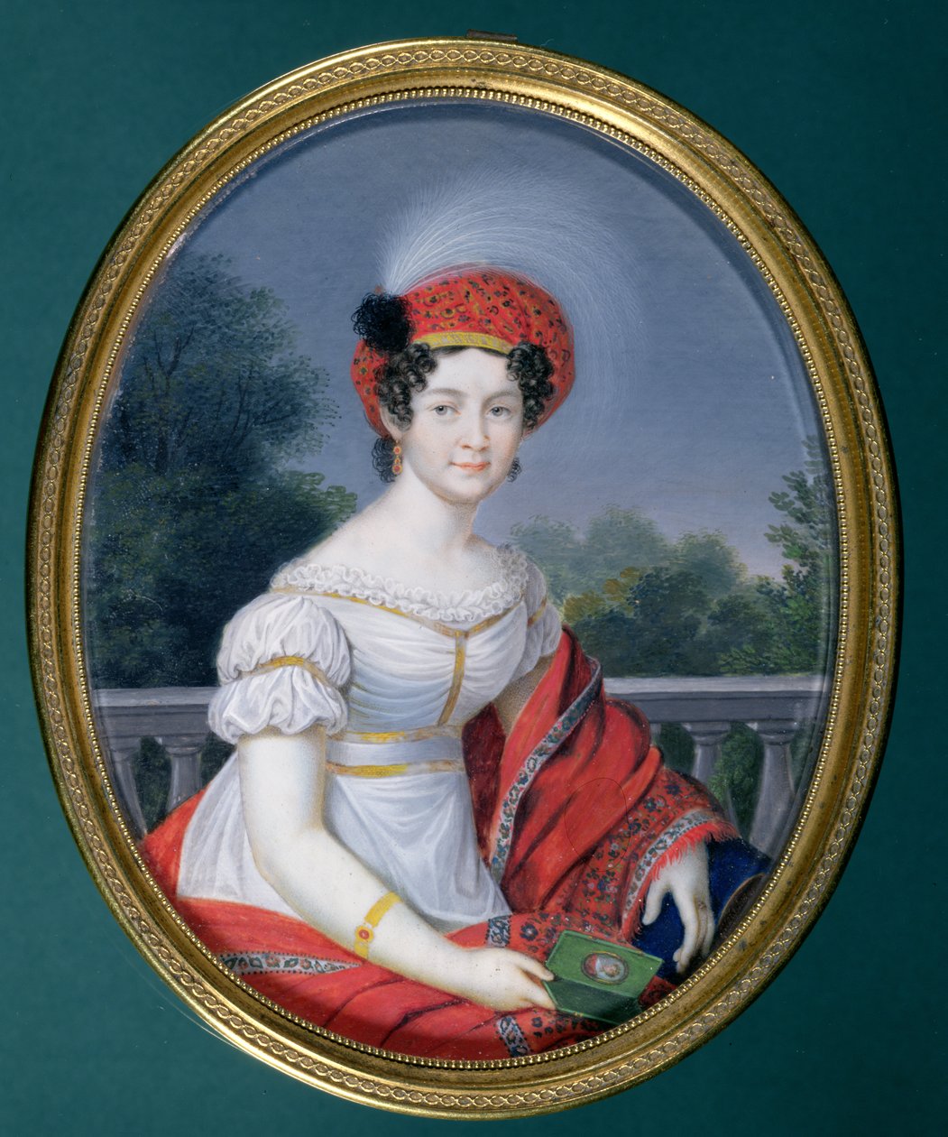 Catherine Paulovna, Rusya Büyük Düşesi, Württemberg Kraliçesi (1788-1819) (minyatür) by Friedrich Fleischmann