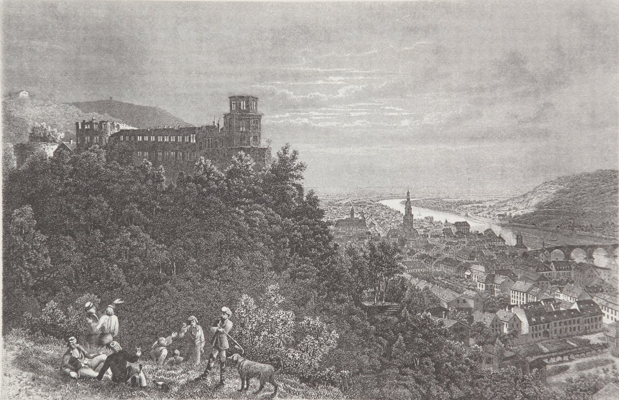 Heidelberg by Pierre Joseph Redouté