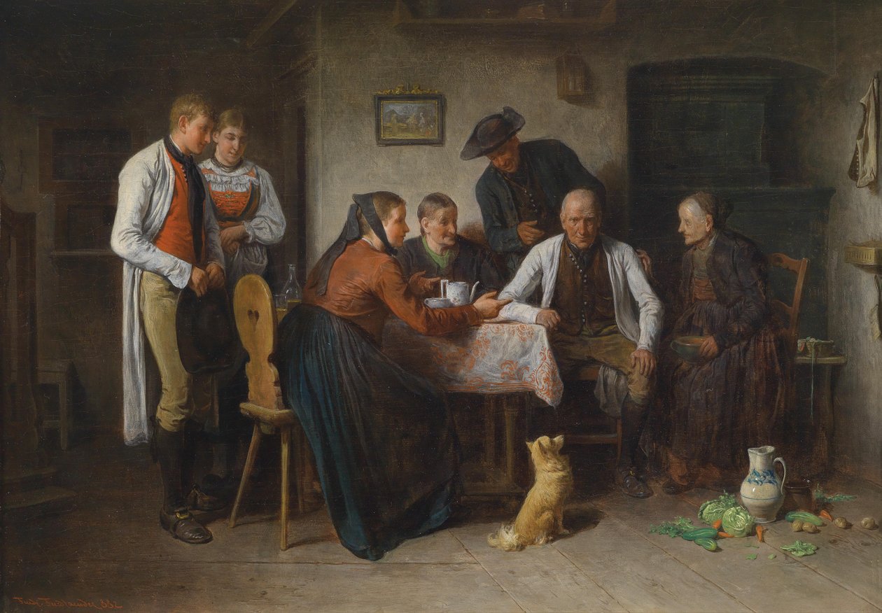 talibin ziyareti by Friedrich Friedlander