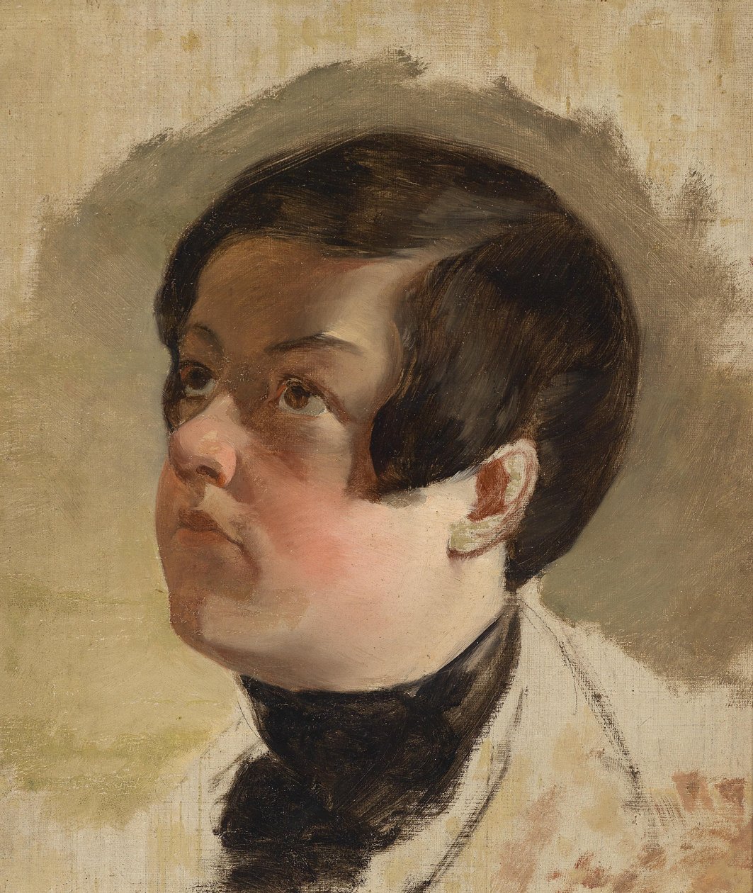 Studie zu einem Knabenkopf by Friedrich von Amerling