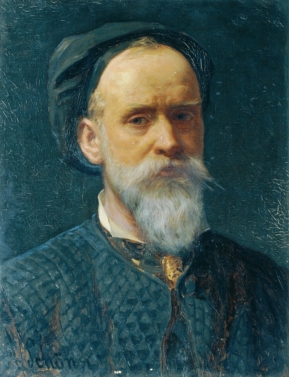 kendi kendine portre by Friedrich Alois Schönn
