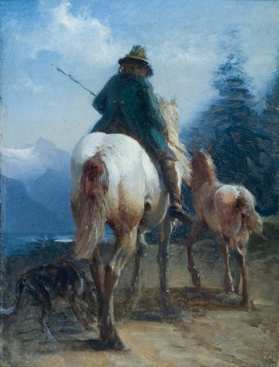 eve dönüş by Friedrich August Mathias Gauermann