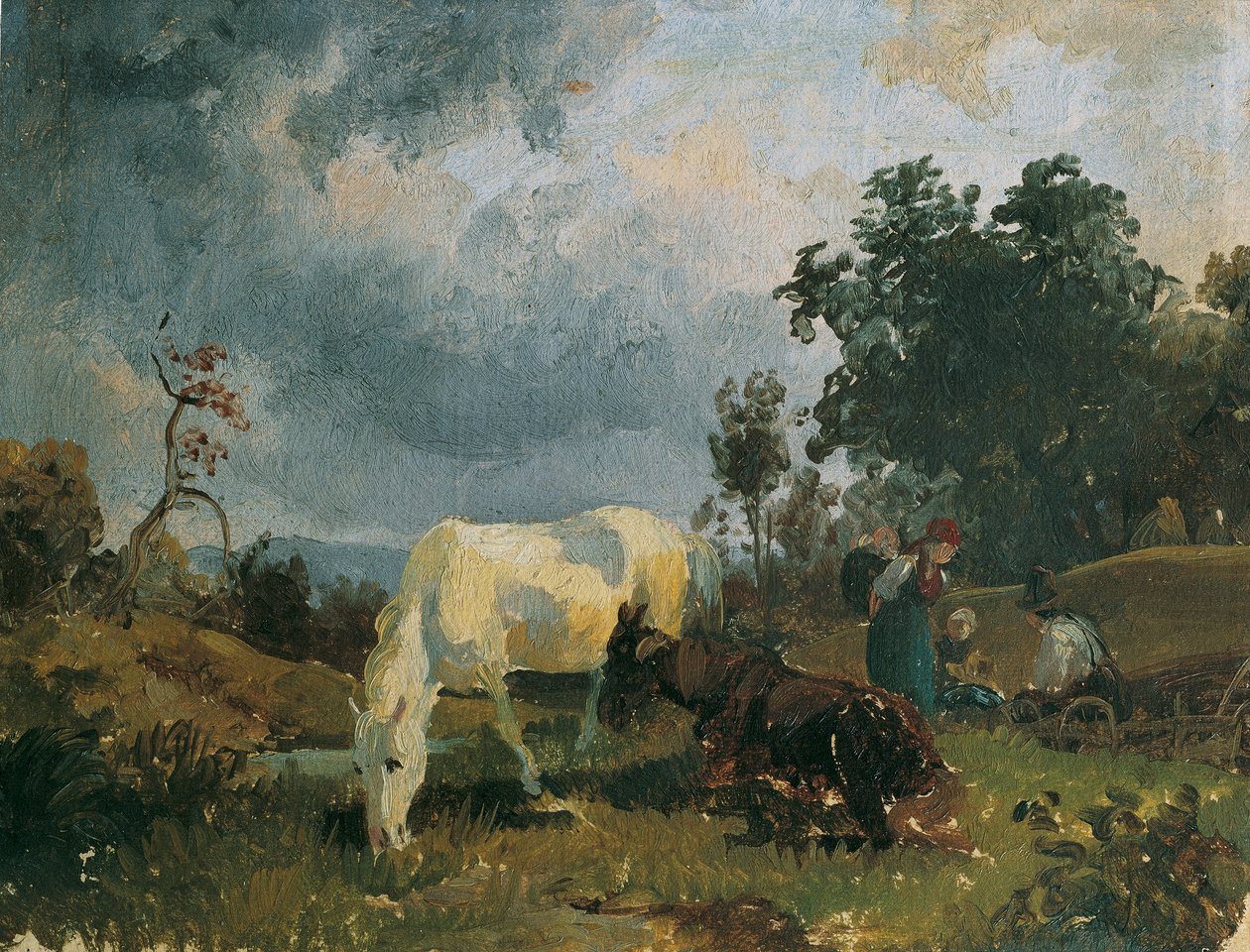 funda gri bir at by Friedrich August Mathias Gauermann
