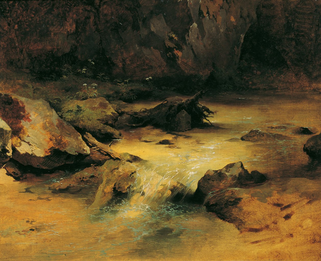 Wildbach by Friedrich August Mathias Gauermann