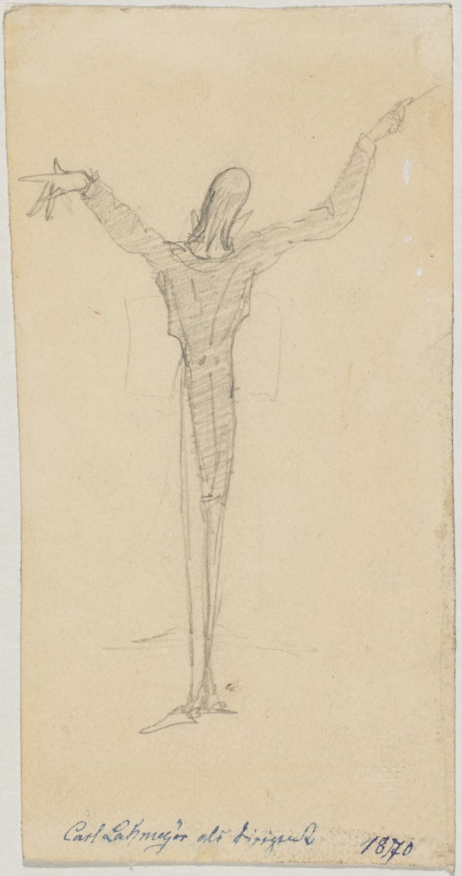 Karikatür Carl Lahmeyer şef olarak by Friedrich August von Kaulbach