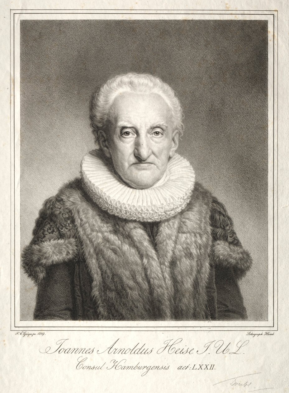 Johann Arnold Heise, 1819. by Friedrich Carl Groger