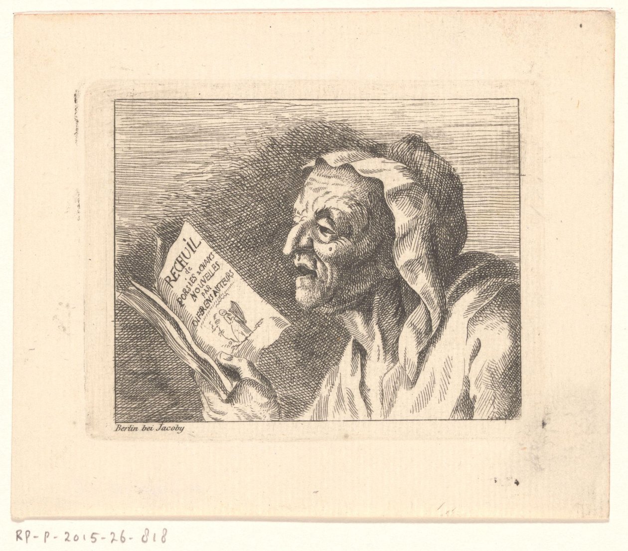 Elinde şarkı kitabı olan yaşlı bir kadının büstü by Friedrich Christian Gottlieb Geyser (possibly)