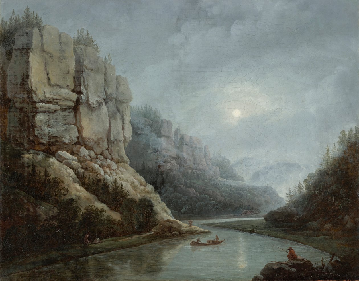 Sabah sisinde Dresden yakınlarındaki Weisseritztal by Friedrich Christian Klass
