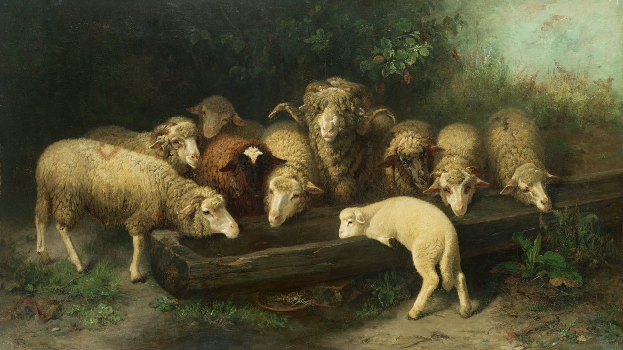Koyun Teknesi, 19. yüzyıl by Friedrich Ferdinand Schmalzigaug