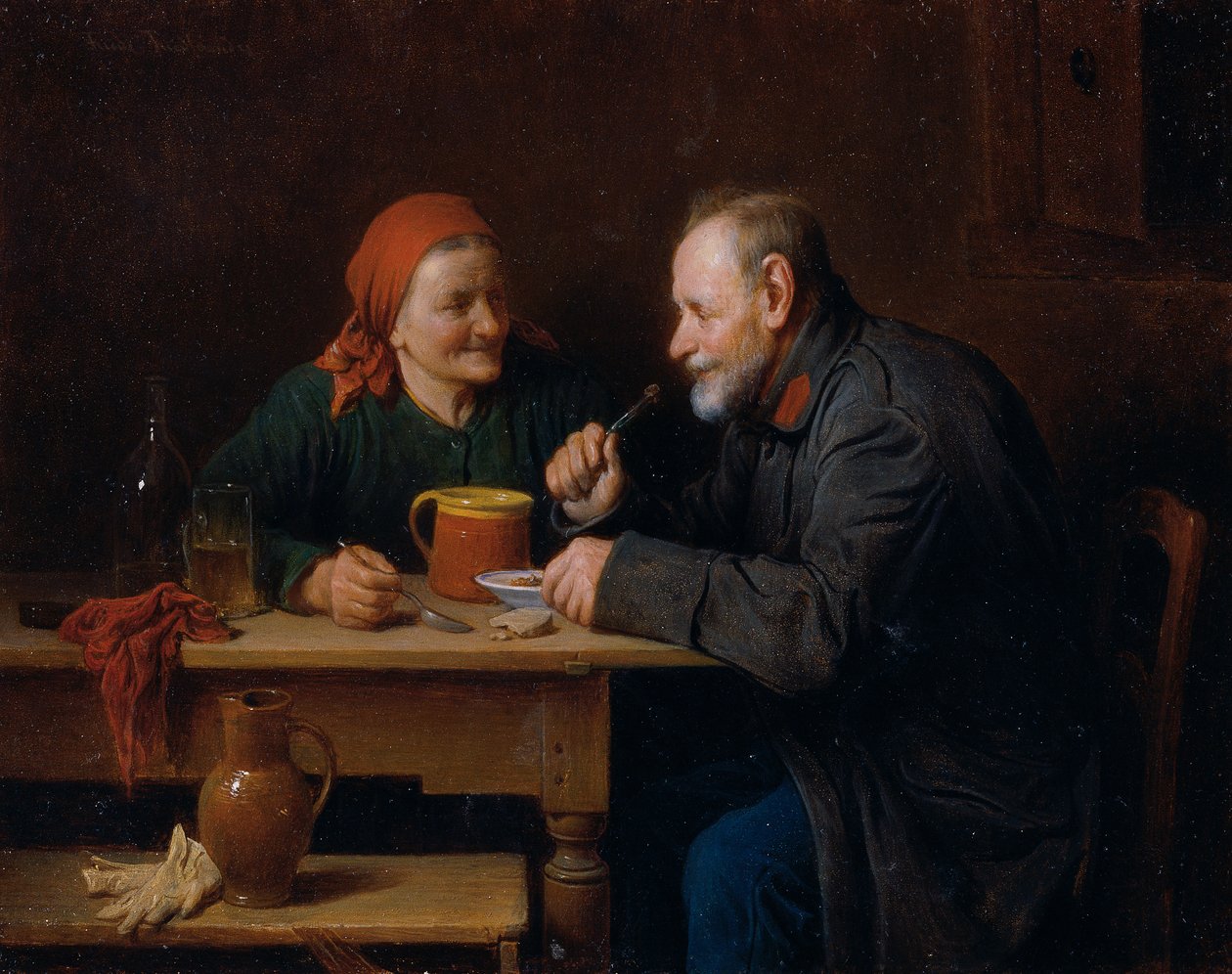 öğle yemeği by Friedrich Friedländer Ritter von Malheim