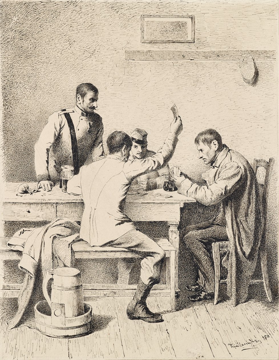 Askerler iskambil kartları by Friedrich Friedländer Ritter von Malheim
