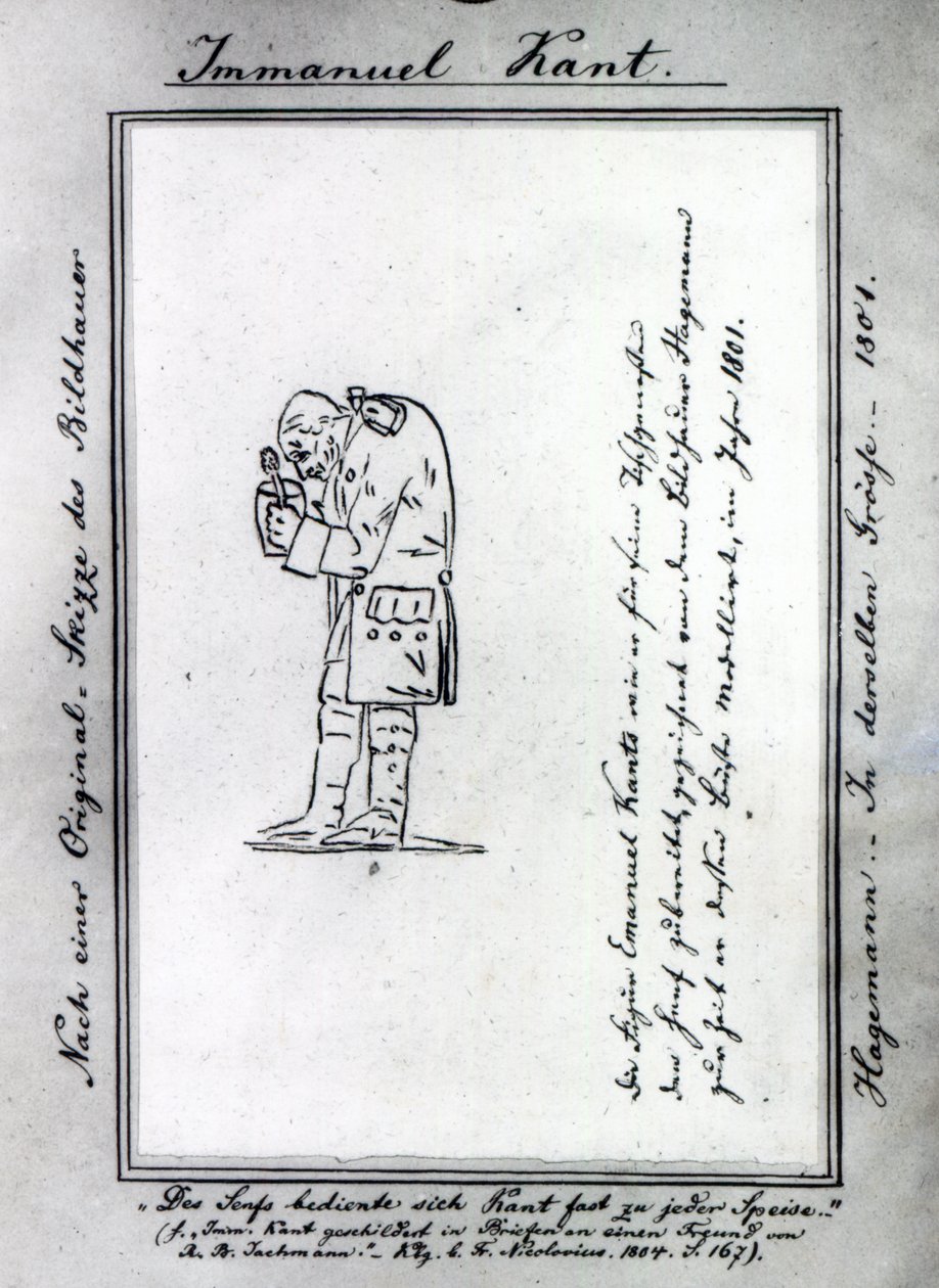 Kant karıştırma hardalı, 1801 by Friedrich Hagemann