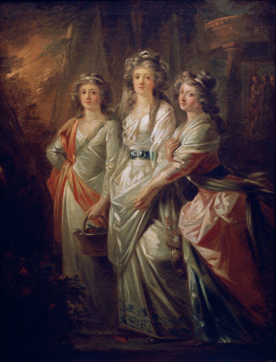 Kontesler Elisabeth, Christiane ve Marie Karoline von Thun by Friedrich Heinrich Fuger