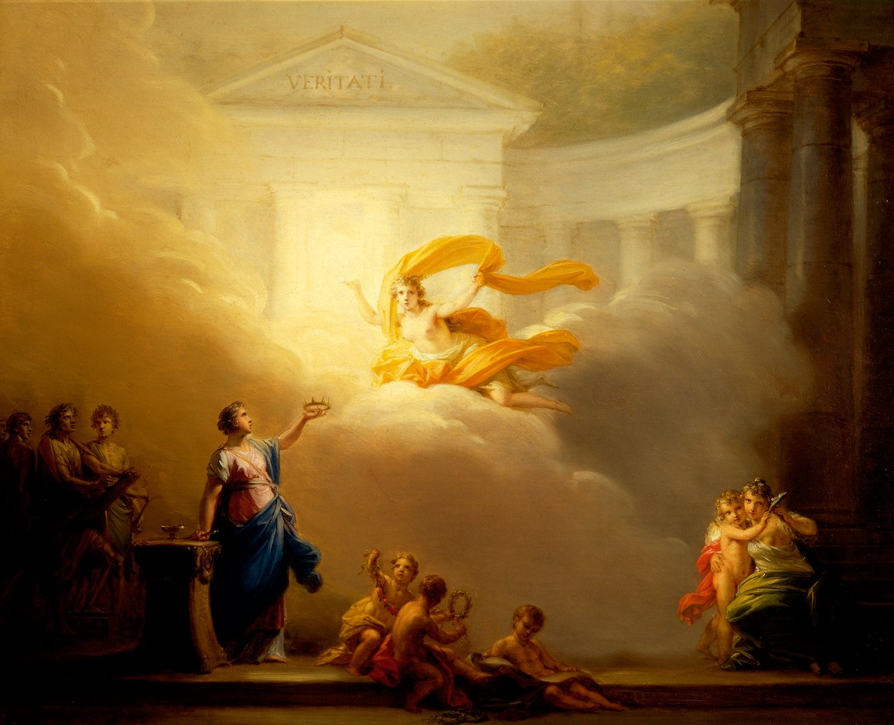Trajedi ve Komedi İlham Perileri, Friedrich Heinrich Fuger (1751-1818) by Friedrich Heinrich Fuger