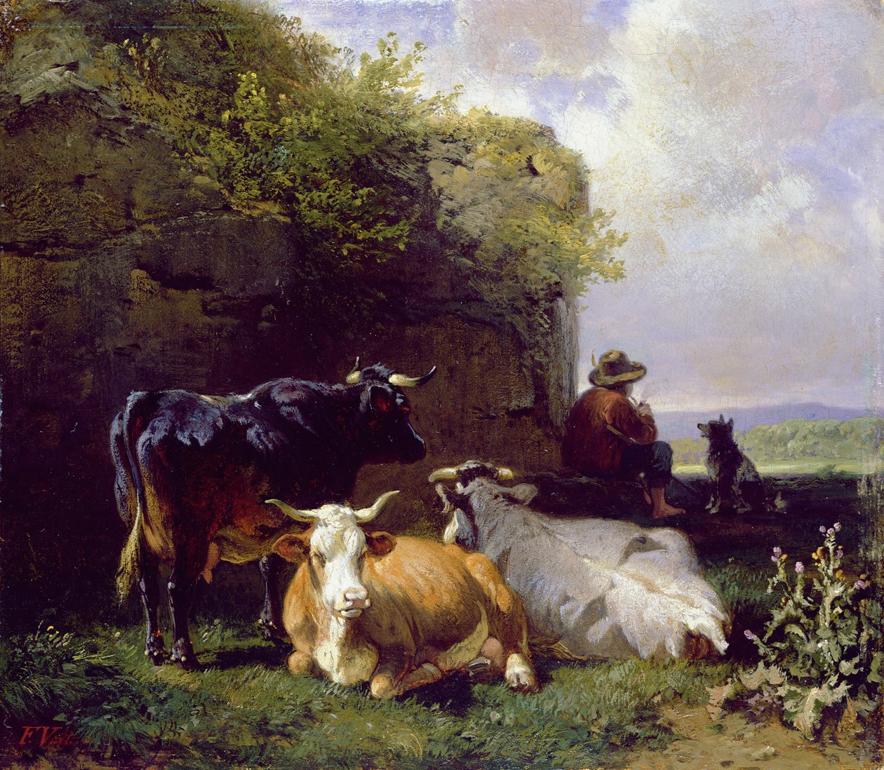 Bilinmeyen resim by Friedrich Johann Voltz