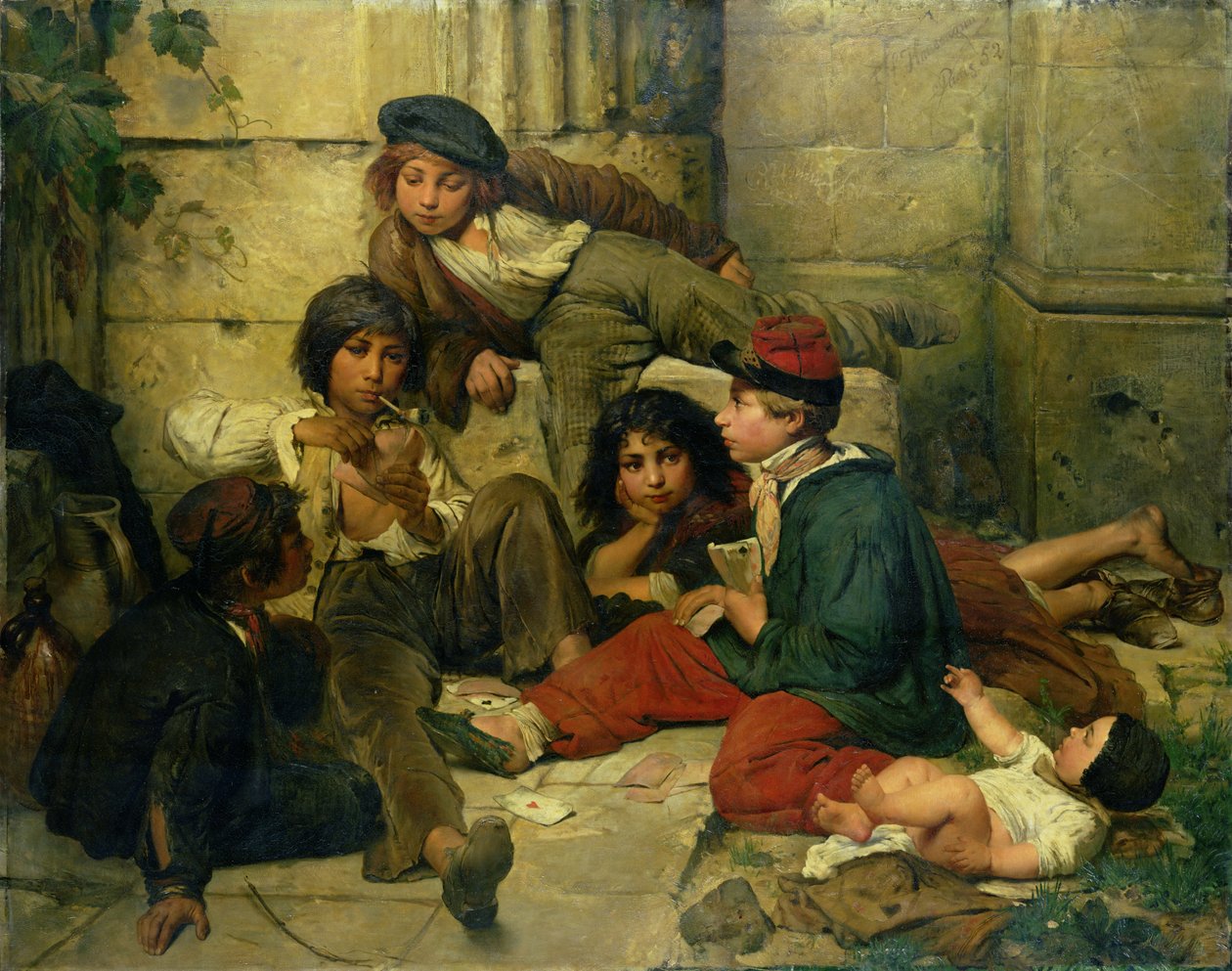 Children of the Streets of Paris, 1852  by Friedrich Karl Hausmann