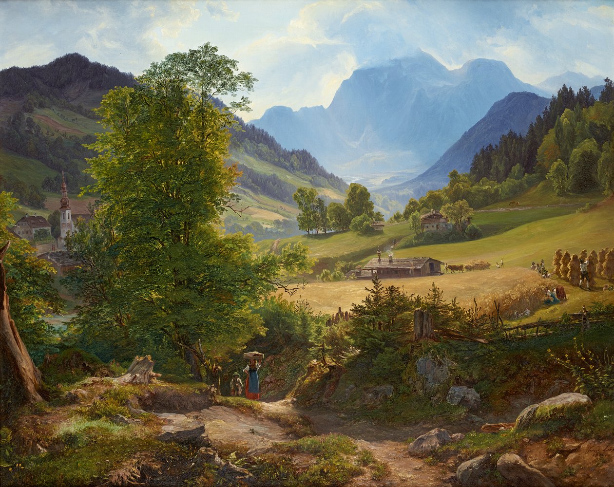 Berchtesgaden yakınlarındaki Ramsau by Friedrich Loos