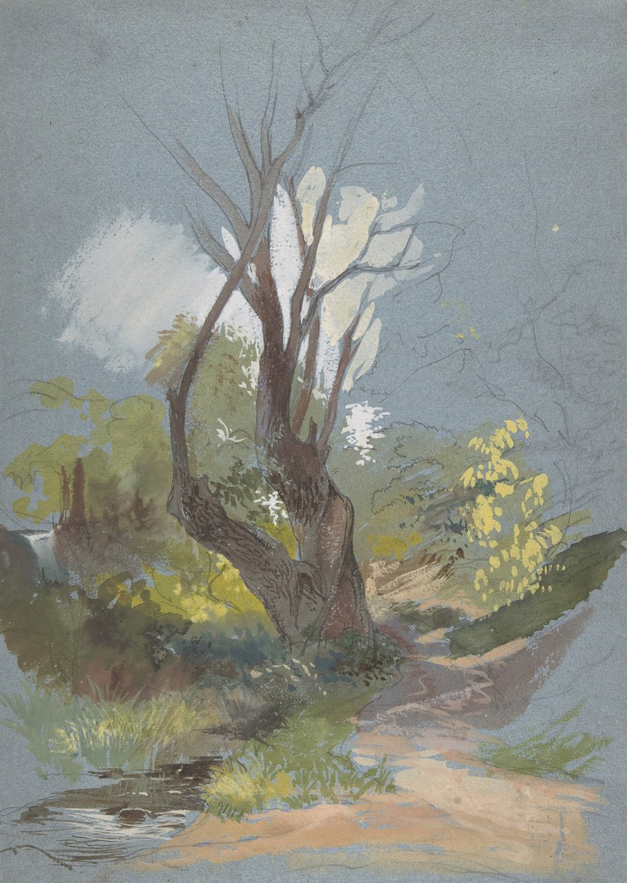 Ağaçlı Dağ Yolu, 1820-78. by Friedrich Nerly