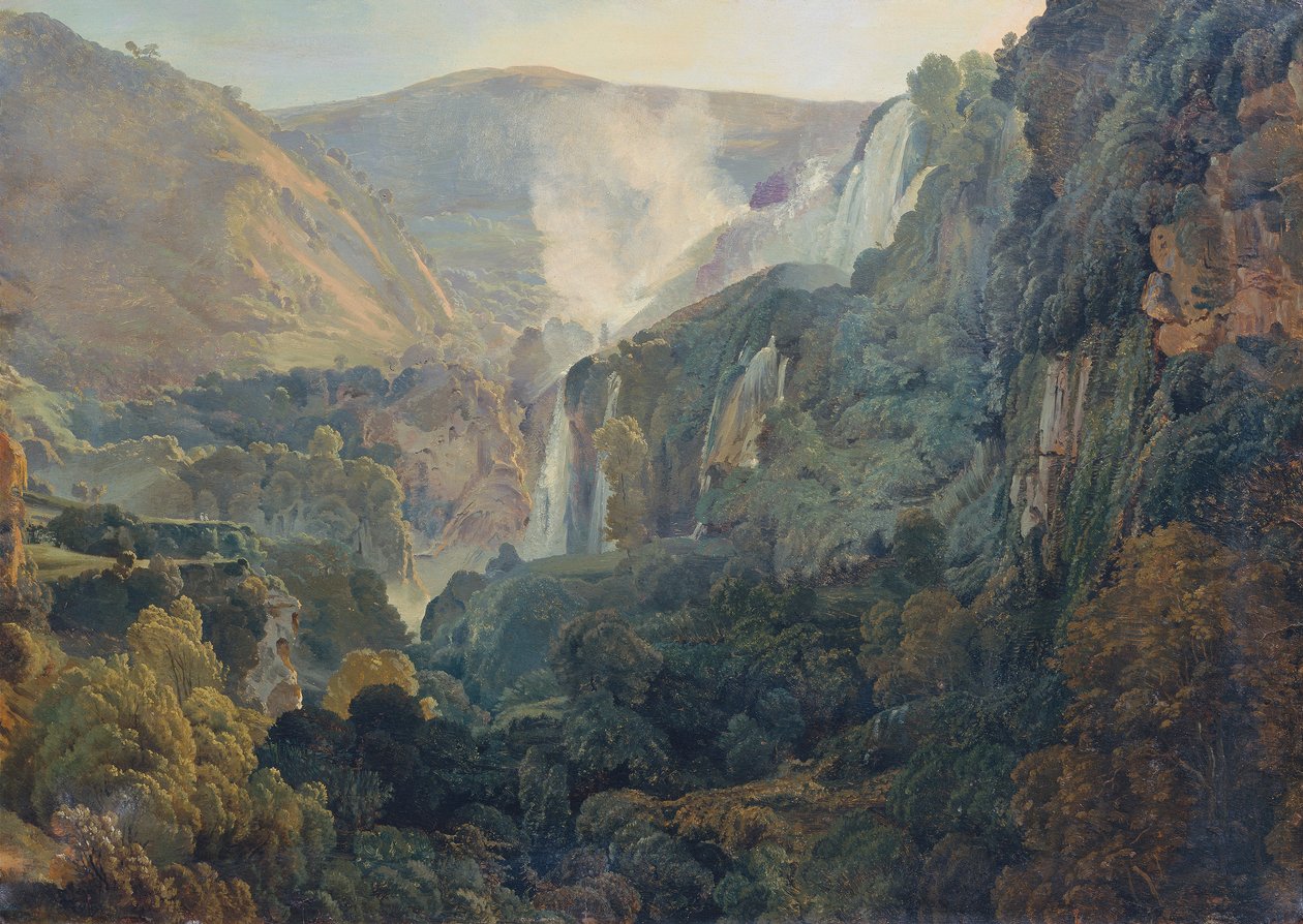Terni şelaleleri by Friedrich Nerly d. Ä.
