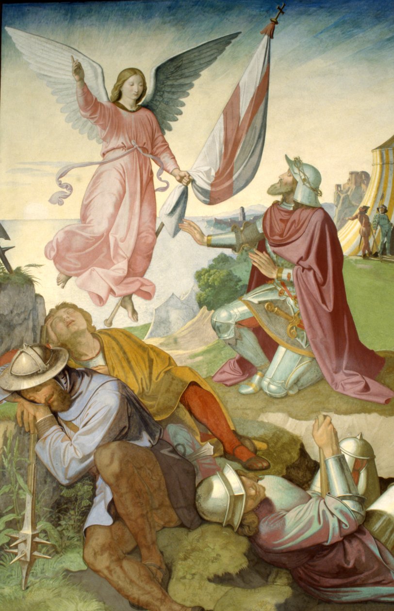 Godfrey of Bouillon'un Vizyonu by Friedrich Overbeck