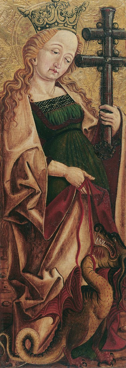 Aziz Margaret (iç) ve Aziz Panthaleon (dış) by Friedrich Pacher (Umkreis)