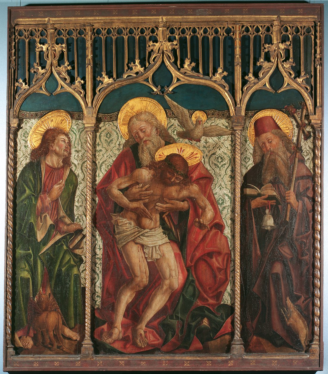 arasındaki Kutsal Üçlü St. Mark ve Antony Hermitage by Friedrich Pacher