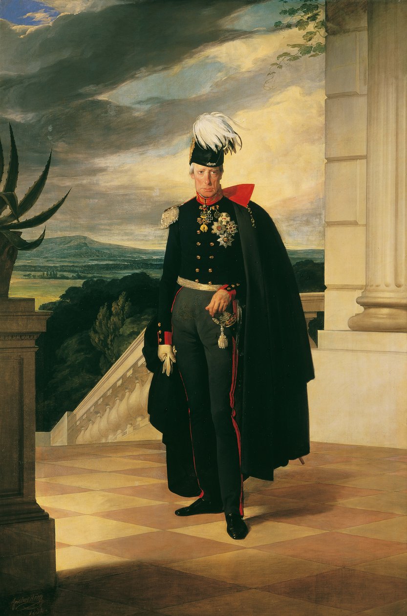 Avusturya İmparatoru Franz I 1768-1835, Prusya Genel Üniforması, 1834. by Friedrich Ritter von Amerling