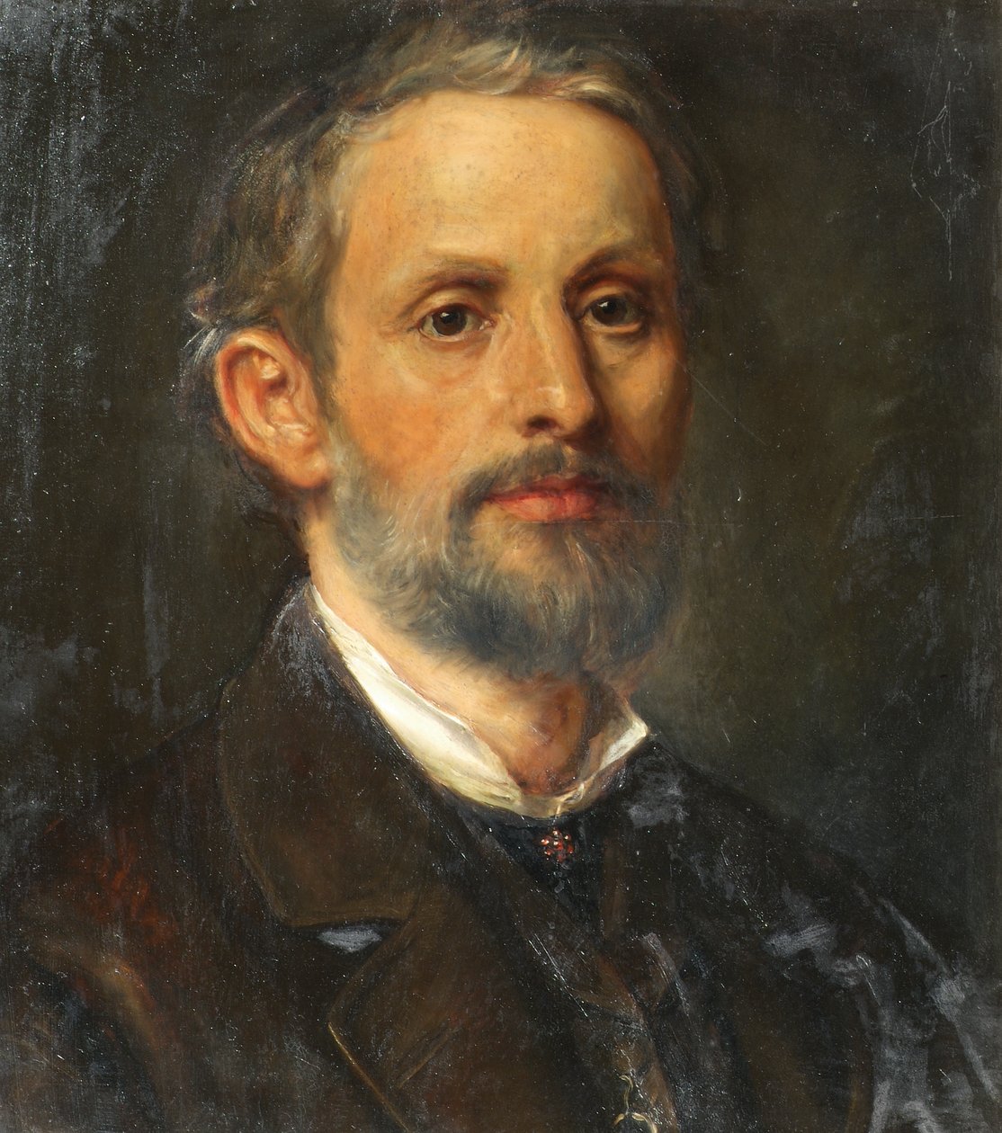 kendi kendine portre by Friedrich Staudinger
