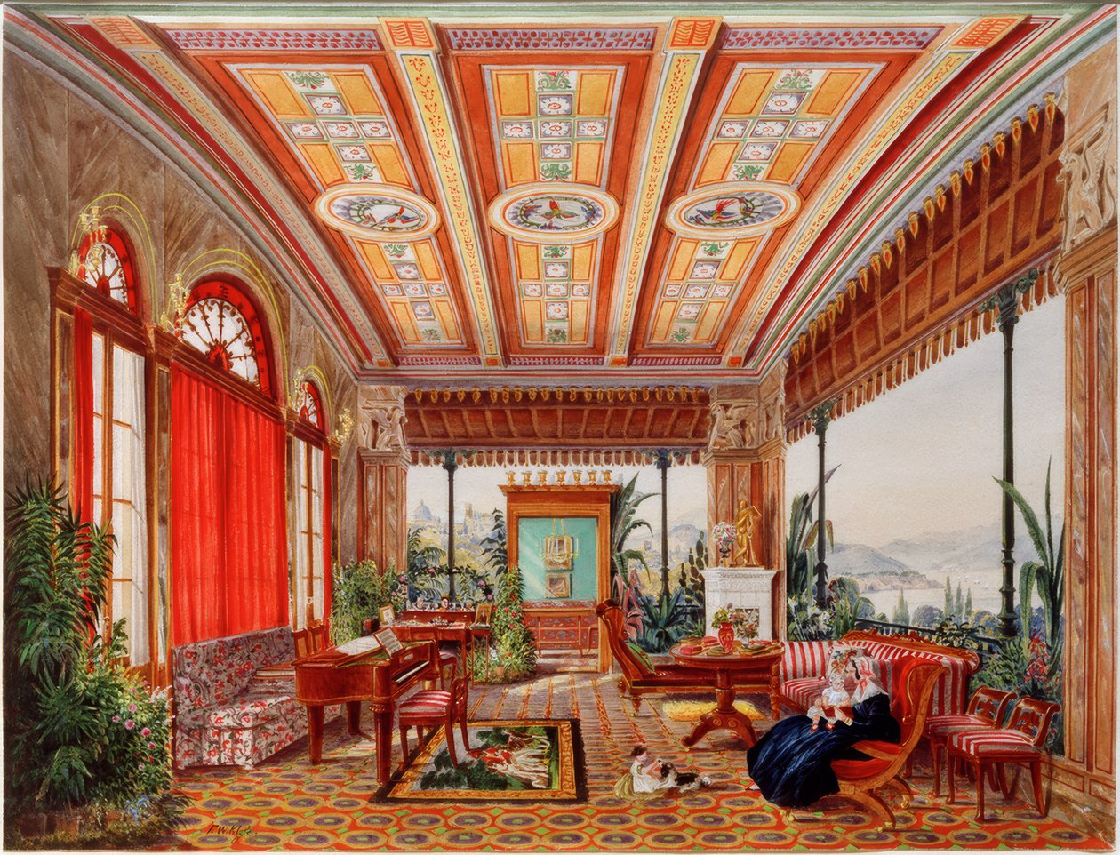 Bir evin iç by Friedrich Wilhelm Klose