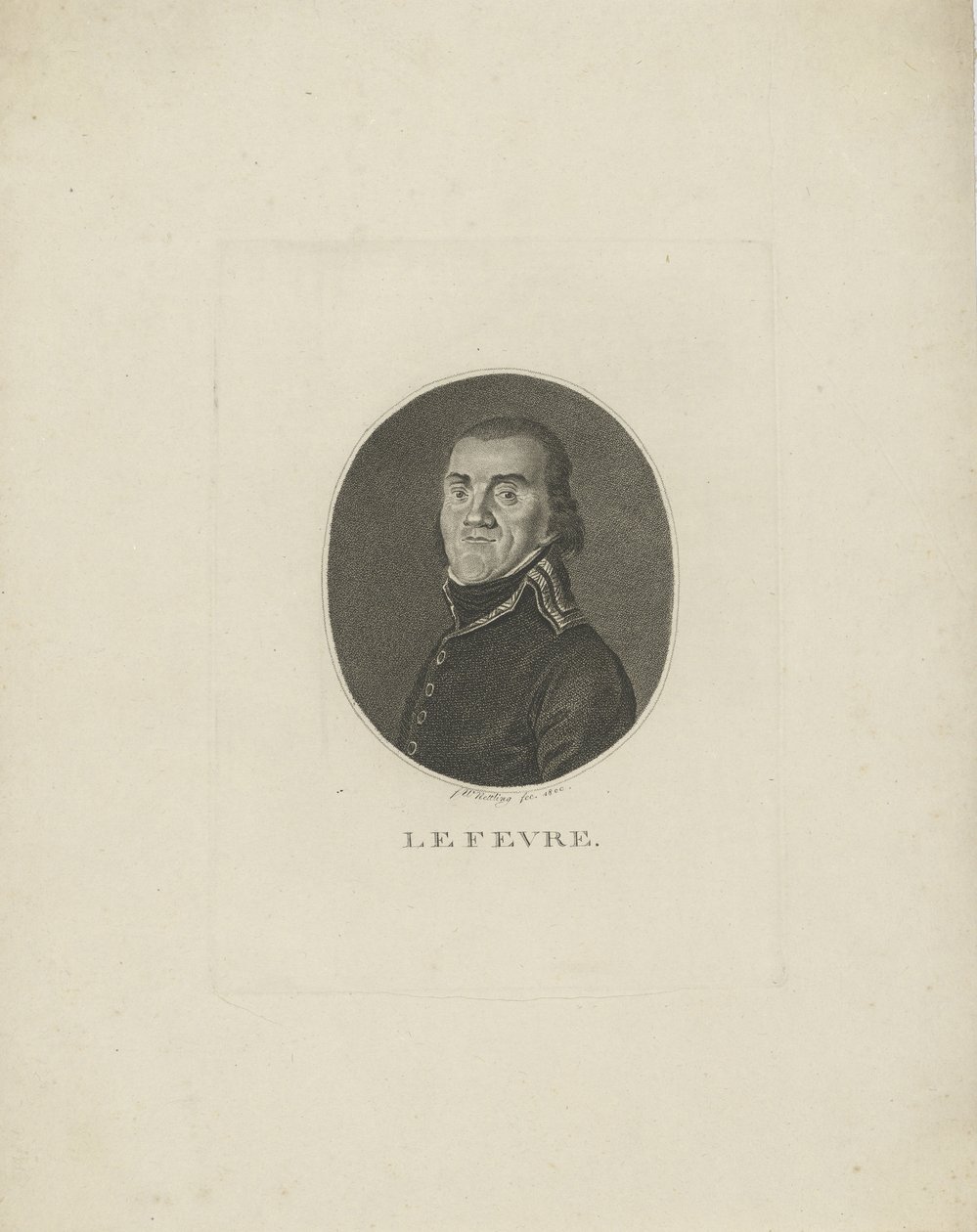 General François-Joseph Lefebvre 1755-1820, 1800. by Friedrich Wilhelm Nettling
