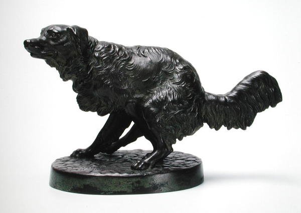 Uzun saçlı av köpeği by Friedrich Wilhelm Wolff