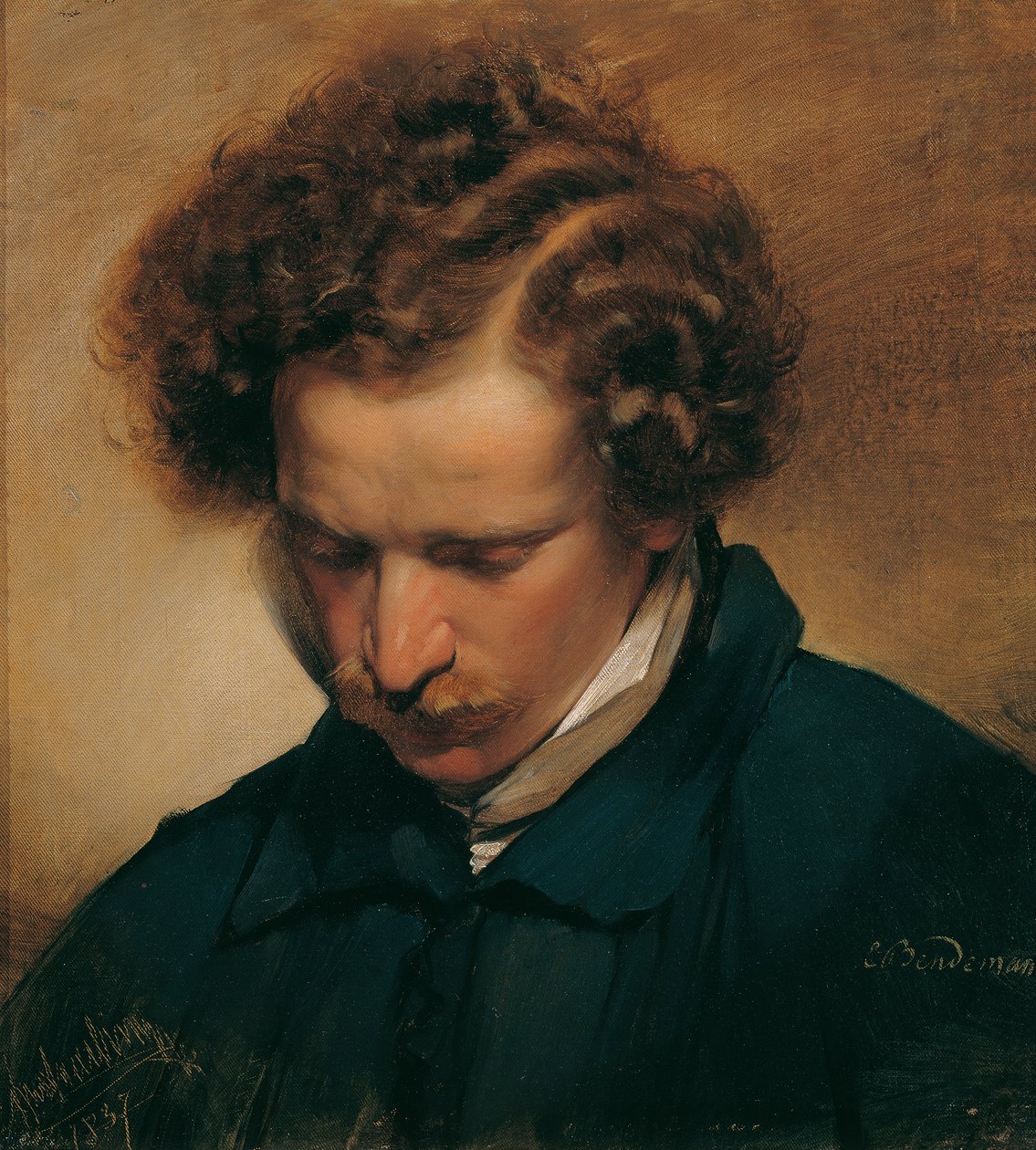 Ressam Eduard Bendemann by Friedrich von Amerling