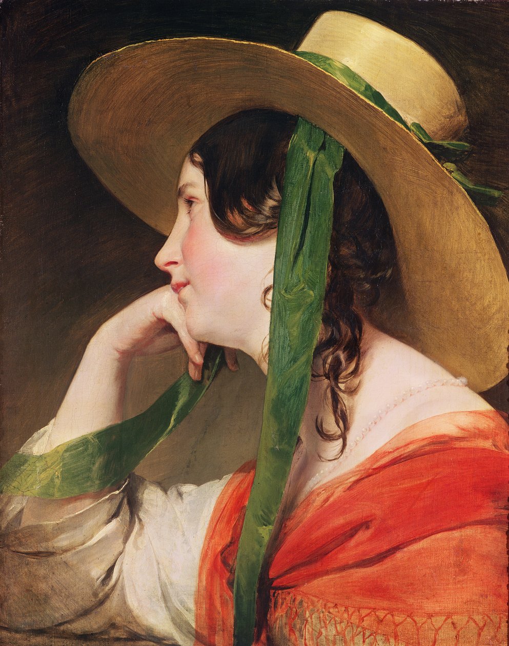 Sarı Hasır Şapkalı Kız, by Friedrich von Amerling