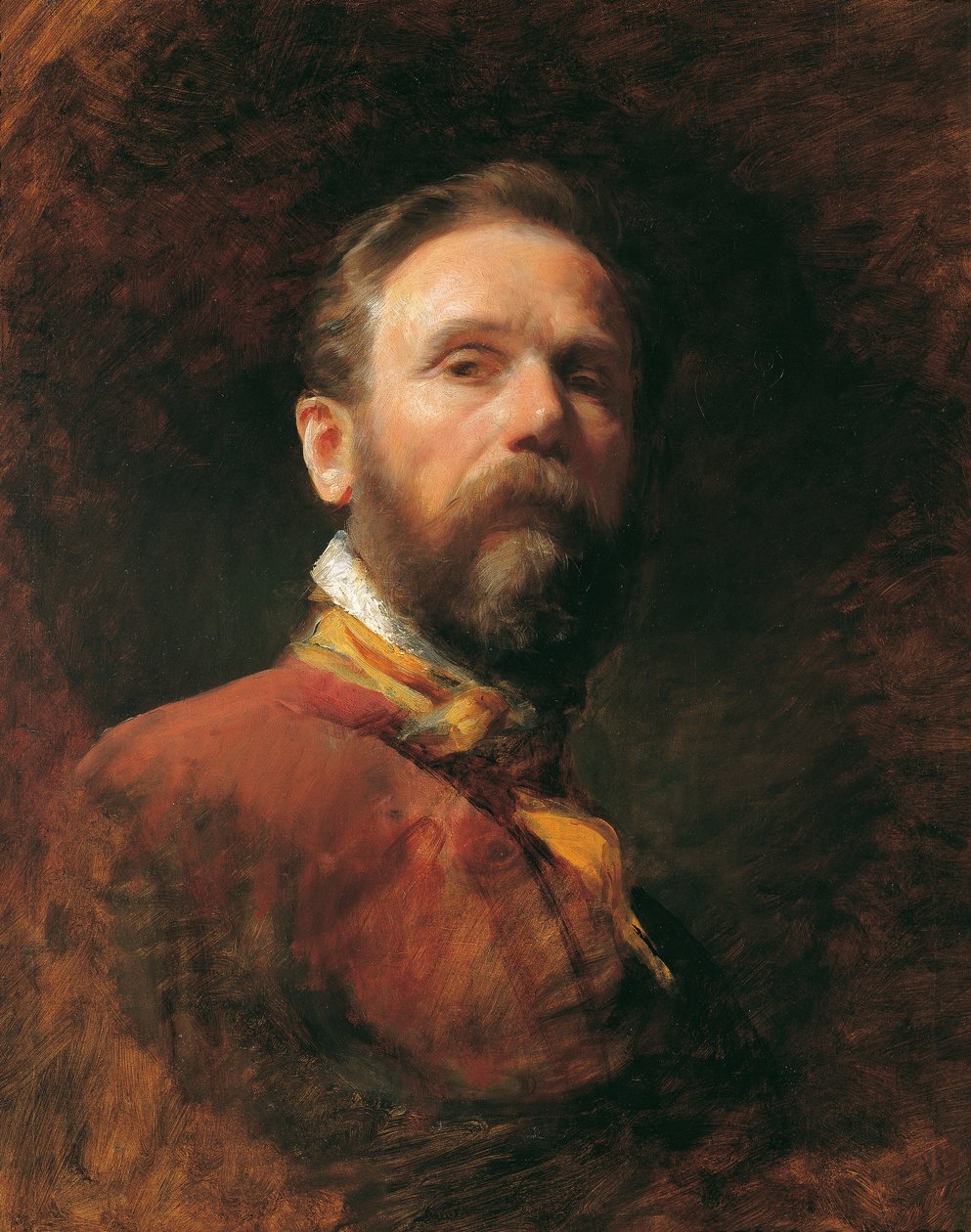 kendi kendine portre by Friedrich von Amerling