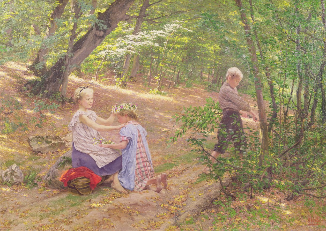 Çiçeklerden Bir Çelenk, 19. yüzyıl by Frigyes Friedrich Miess