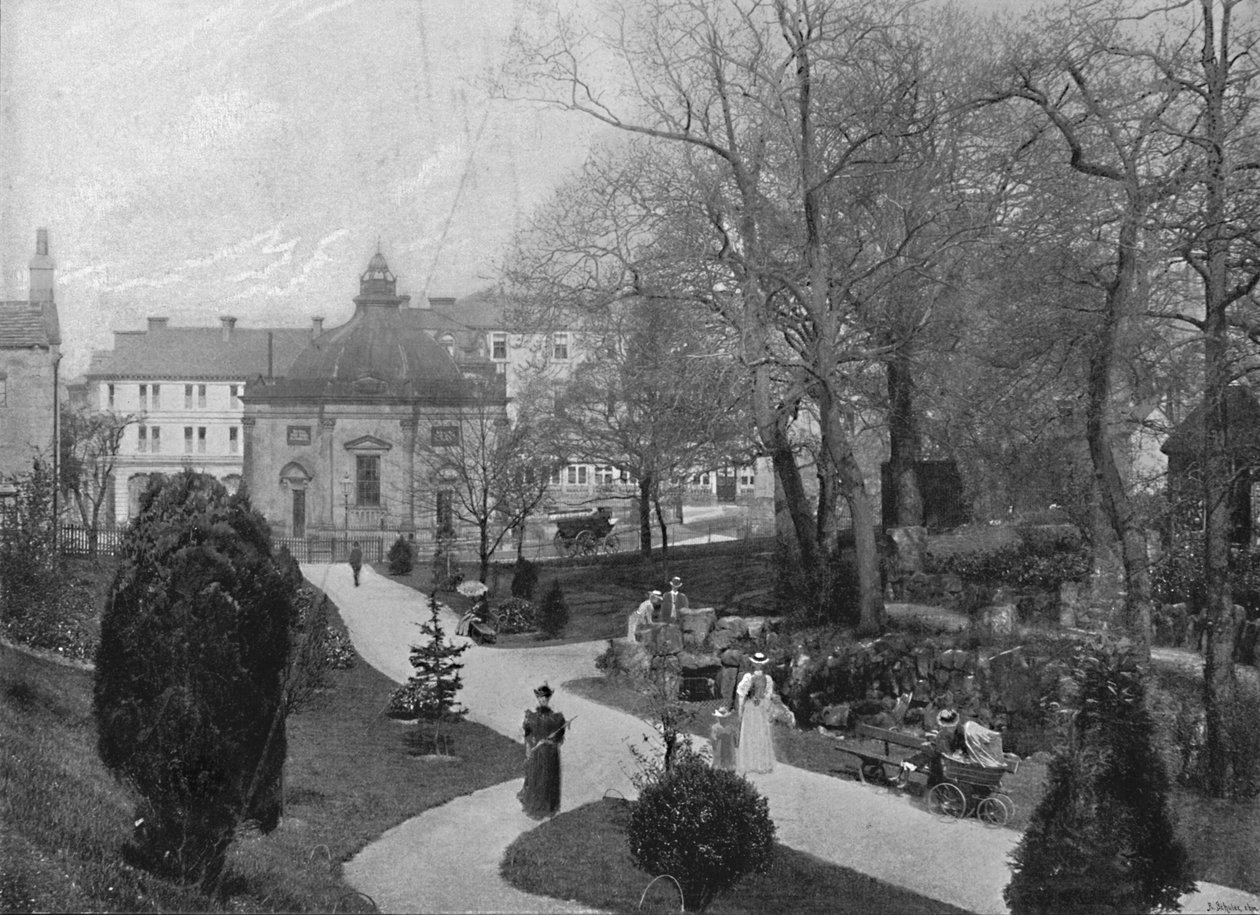 Harrogate: Bataklık Bahçeleri Kükürt Kuyusu, c1896 by Frith and Co