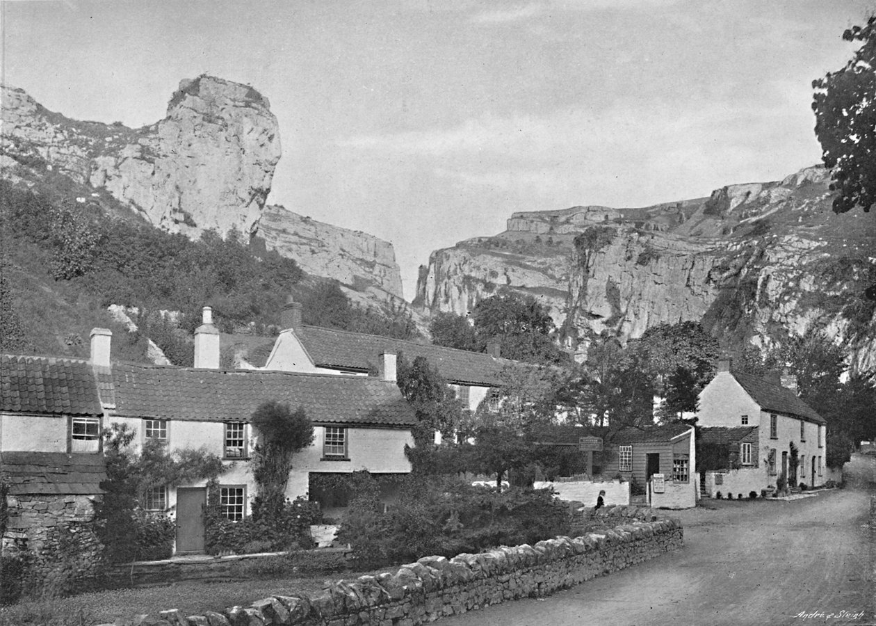 Aslan Uçurumu, Cheddar, c1896 by Frith and Co