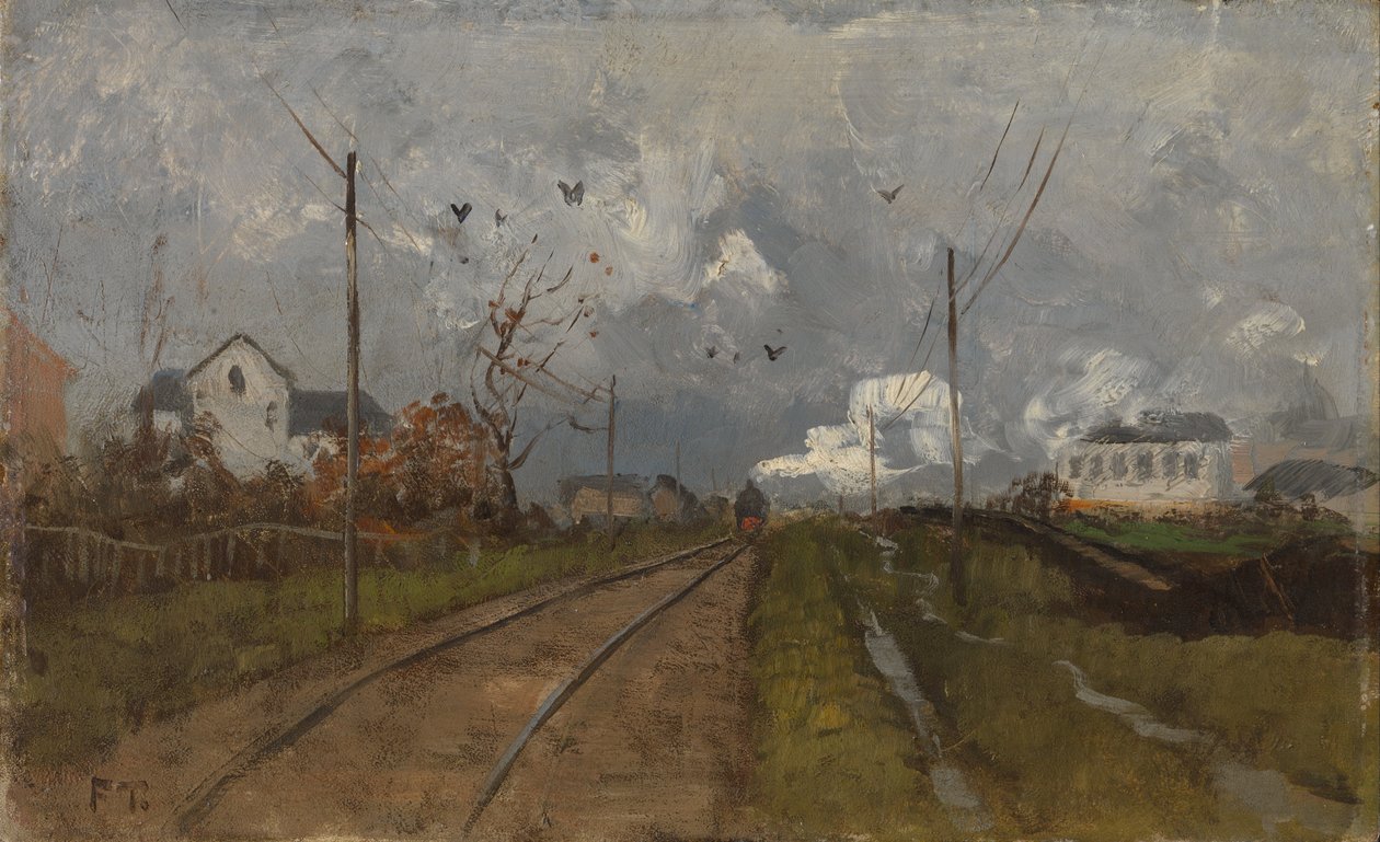 Tren geliyor by Fritz Thaulow