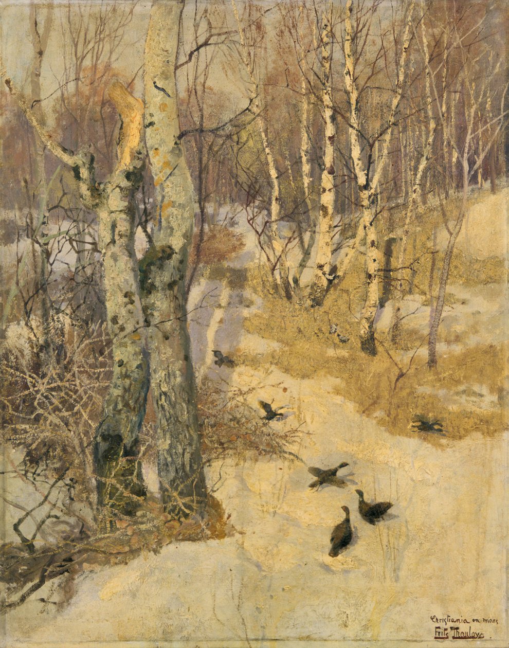 Karla Kaplı Ormanlar, 19. yüzyıl. by Fritz Thaulow