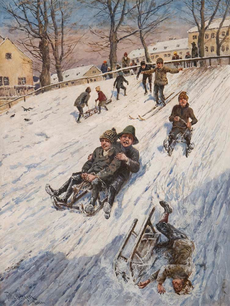 Schlittenfahrtn by Fritz Bergen