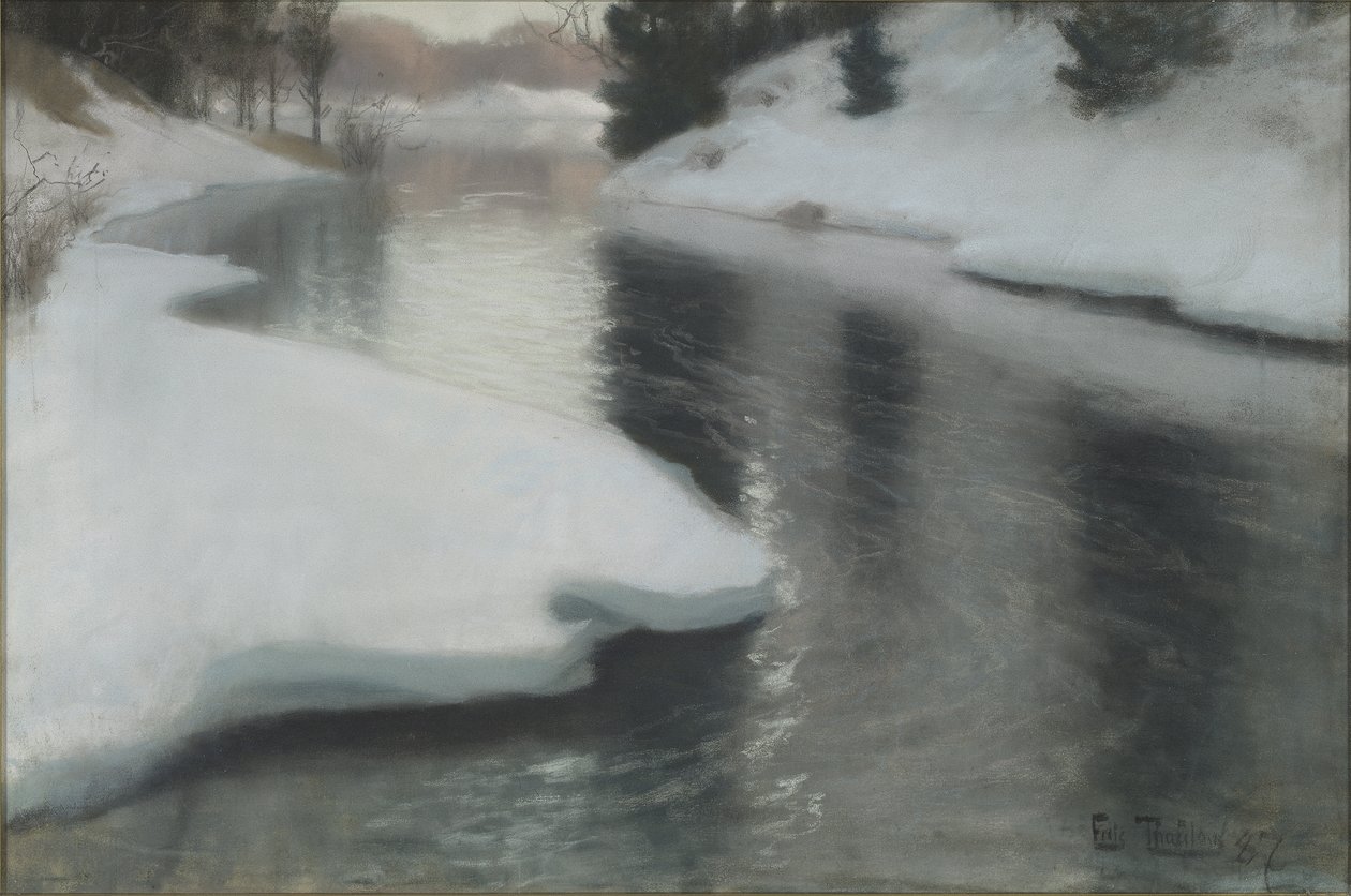 Bahar Çözülmesi, 1887 by Frits Thaulow