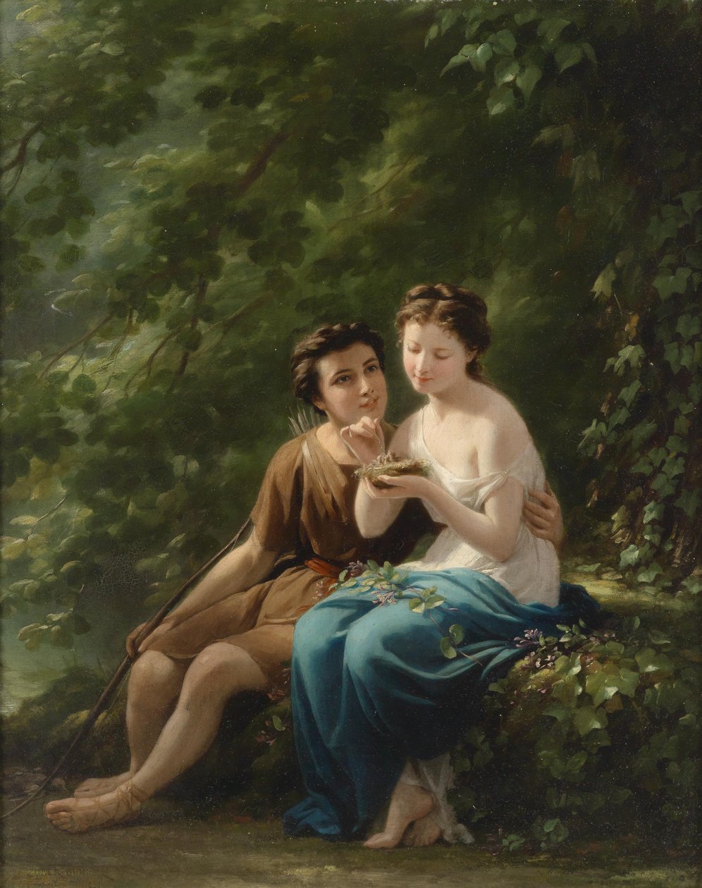 ormandaki idil by Fritz Zuber Buhler
