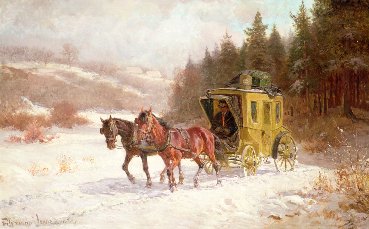 Karda Posta Koçu by Fritz van der Venne