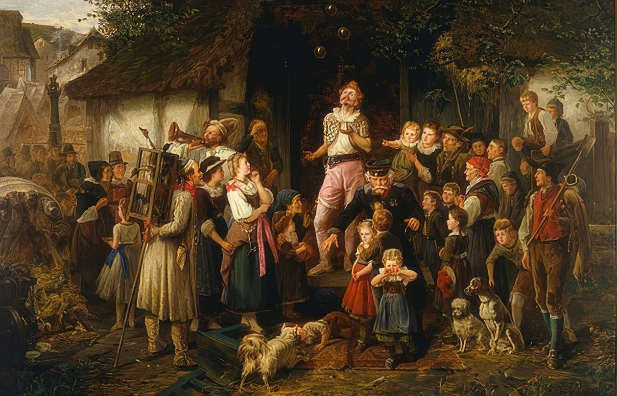 Hokkabaz: bir köy festivali. 1873 by Fritz Beinke